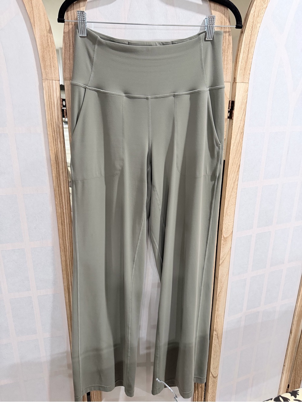 lululemon athletica Wide Leg Pants in Sage Green